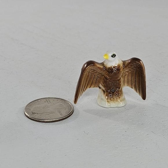 Bug House Bald Eagle Miniature Figurine Bone China - Picture 7 of 8
